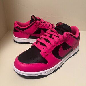 Nike Dunk Low Fierce Pink/Fireberry/Black Sneakers DD1503-604, Size US 10 W